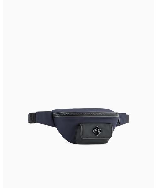 EMPORIO ARMANI ブラック ウエストポーチ ARMANI EXCHANGE ウエストポーチ 「A|X アルマーニ エクスチェンジ