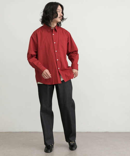 「THOMAS MASON」 長袖シャツ MEDIUM ライトブルー メンズ_画像5