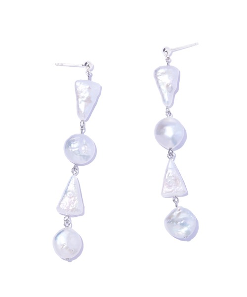 ピアス 「IRIS 47」mozaic pearl pierce/モザイク パール ピアス レディースの画像