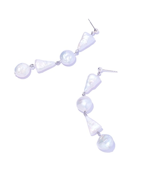 ピアス 「IRIS 47」mozaic pearl pierce/モザイク パール ピアス レディースの画像