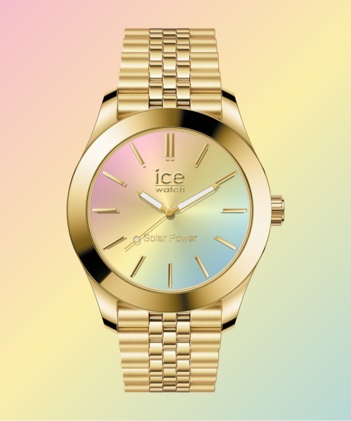 「ICE WATCH」 アナログ腕時計 MEDIUM ゴールド レディース_画像9