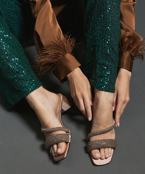 CHARLES ＆ KEITH（チャールズ&キース） サンダル クリスタル エンベリ