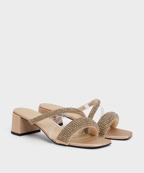 CHARLES ＆ KEITH（チャールズ&キース） サンダル クリスタル エンベリ