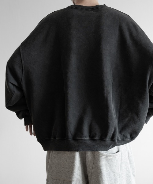 「RUUBON」 スウェットカットソー S ダークグレー メンズ_画像3