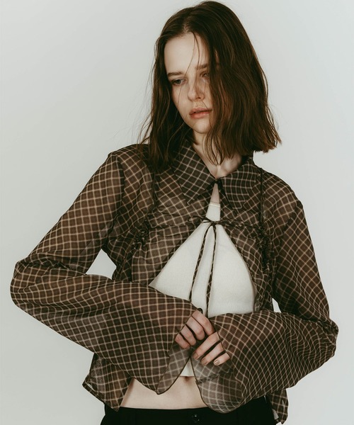 Knuth Marf（クヌースマーフ） sheer collared blouse レディース