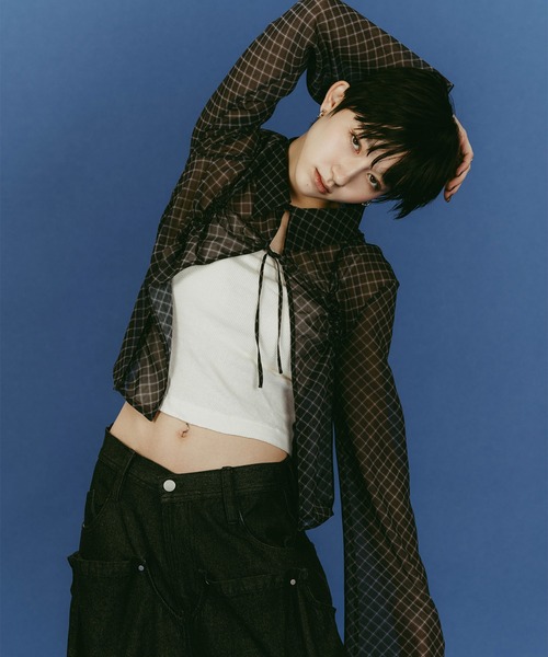 Knuth Marf（クヌースマーフ） sheer collared blouse レディース