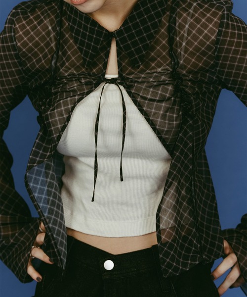Knuth Marf（クヌースマーフ） sheer collared blouse レディース