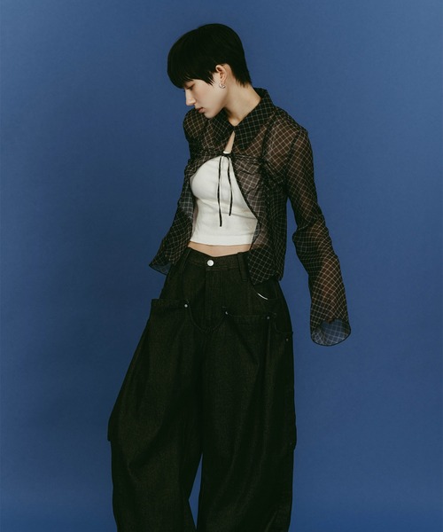 Knuth Marf（クヌースマーフ） sheer collared blouse レディース