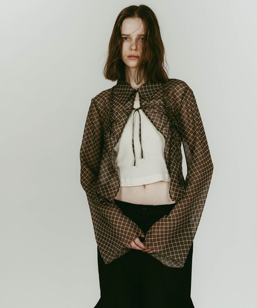 Knuth Marf（クヌースマーフ） sheer collared blouse レディース