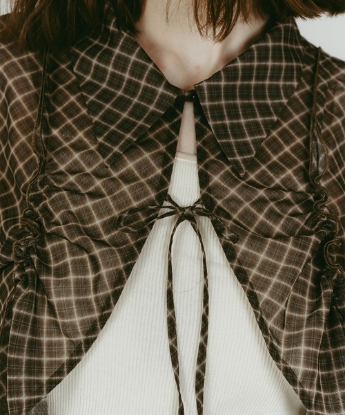 Knuth Marf（クヌースマーフ） sheer collared blouse レディース