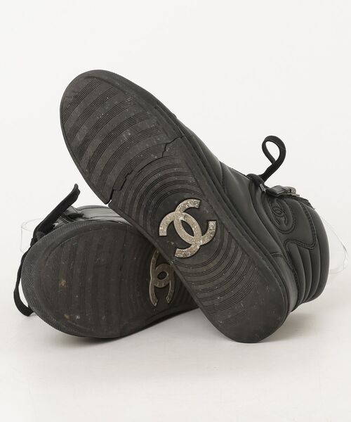 CHANEL（シャネル） ハイカットスニーカー 36 ブラック レディース