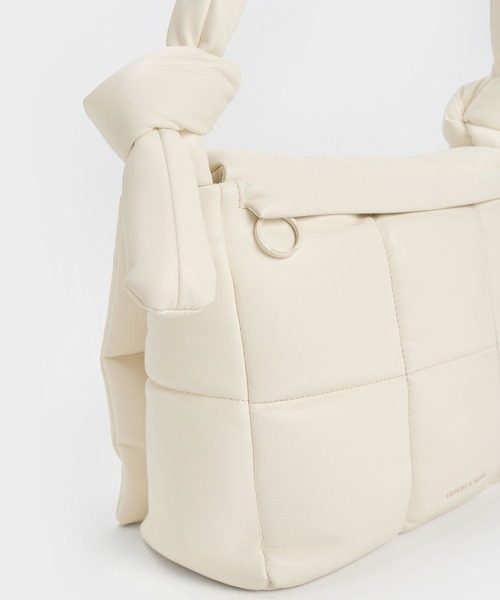 「CHARLES \u0026 KEITH」 ショルダーバッグ L ダークブラック レディースの画像