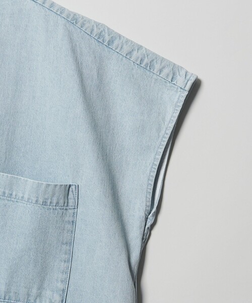 conte ブラウス シャツ 「conte」デニム スキッパーシャツ レディース
