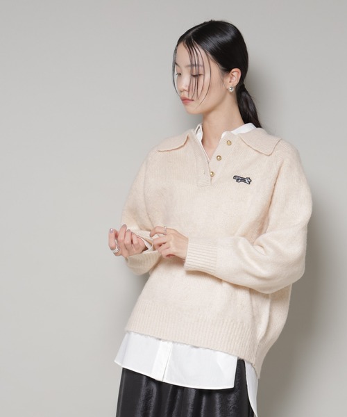 「PENNEYS」 長袖ニット FREE チャコール レディース_画像6