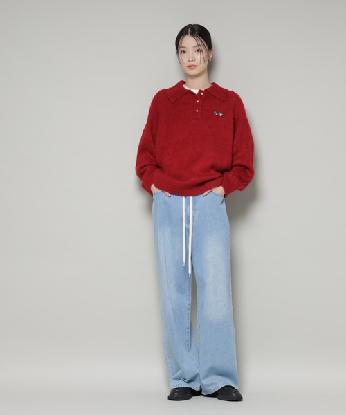 「PENNEYS」 長袖ニット FREE チャコール レディース_画像9
