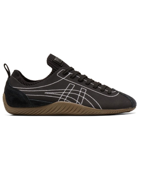 「Onitsuka Tiger」 ローカットスニーカー 24.5 ブラック×ホワイト レディースの画像