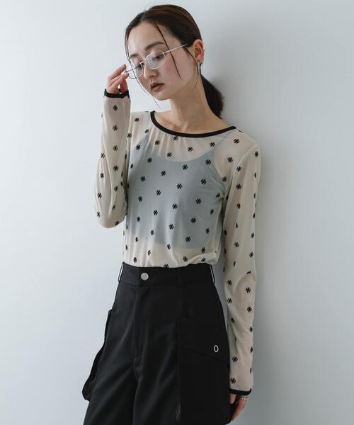 SENSE OF PLACE by URBAN RESEARCH tシャツ モチーフシアーカット