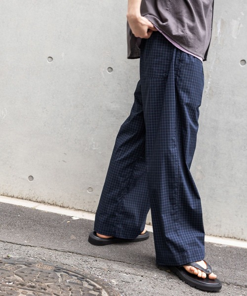 INNAT / インアット】SILK DENIM PAJAMA PANTS P03 