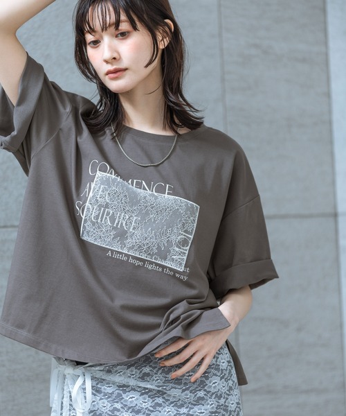 【希少サンプル品】ロバートゲラー 再構築 ドッキング Tシャツ チェック 48 LAKOLE（ラコレ） tシャツ 半袖 アソートドッキングプリントT / 665045