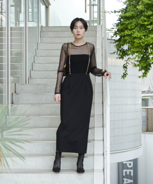 「Rouge vif」 サスペンダー フリー ゴールド レディース_画像9