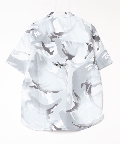 「AAPE BY A BATHING APE」 半袖シャツ LARGE ホワイト系その他 メンズ_画像3