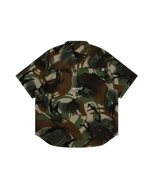 「AAPE BY A BATHING APE」 半袖シャツ LARGE ホワイト系その他 メンズ_画像8