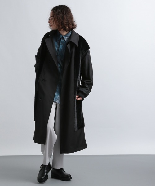 HARE（ハレ） トレンチコート SMALL ブラック メンズ : ZOZOTOWN Yahoo