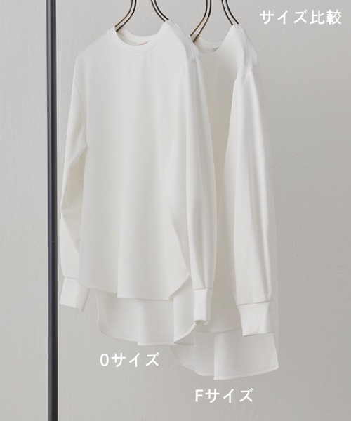 BEARDSLEY レース付きライトグレー長袖トップス Fサイズ BEARDSLEY（ビアズリー） 長袖カットソー S ダークグレー レディース