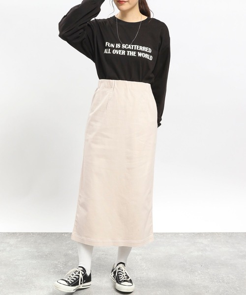 「GLOBAL WORK Smile Seed Store」 タイトスカート X-LARGE ブラック レディース_画像2