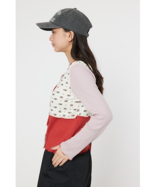 「RODEO CROWNS WIDE BOWL」 カーディガン FREE レッド系その他 レディース_画像7