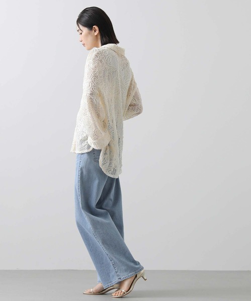 「Gready Brilliant」 「favori」長袖ブラウス 38 アイボリー レディース_画像5
