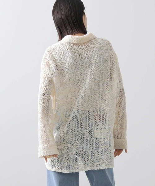 「Gready Brilliant」 「favori」長袖ブラウス 38 アイボリー レディース_画像9