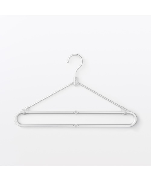 無印良品（MUJI） ランドリーグッズ アルミ バスタオル用伸縮ハンガー