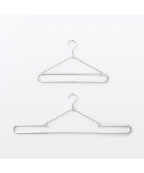 無印良品（MUJI） ランドリーグッズ アルミ バスタオル用伸縮ハンガー