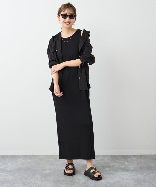 「Plage」 ノースリーブワンピース 38 ブラック レディース_画像7