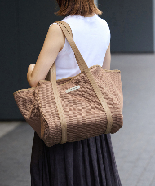 qbag paris キューバッグパリ L メッシュ トートバッグ 洗濯OK IENA（イエナ） トートバッグ 「洗濯機洗い可」qbag paris/キュー