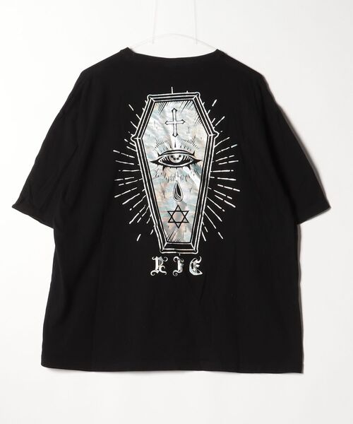 「REFLEM」 半袖Tシャツ FREE ブラック レディース_画像2