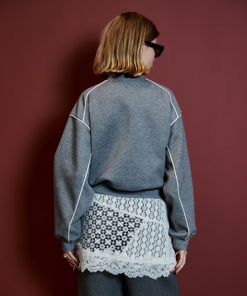 MAISON SPECIAL（メゾンスペシャル） tシャツ Compact Zip-Up Jersey