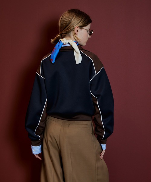 MAISON SPECIAL（メゾンスペシャル） tシャツ Compact Zip-Up Jersey