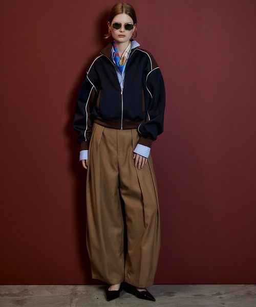 MAISON SPECIAL（メゾンスペシャル） tシャツ Compact Zip-Up Jersey