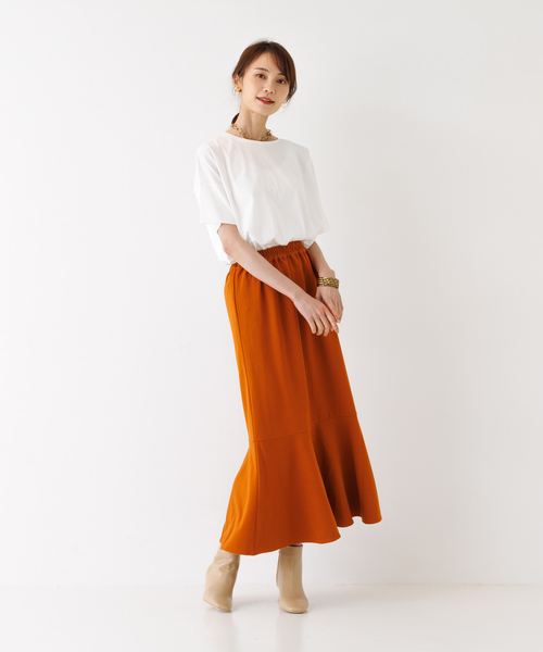 「abahouse mavie」 半袖カットソー フリー スモークピンク レディース_画像2