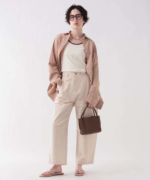 「GEORGE'S」 長袖シャツ FREE ネイビー レディース_画像2