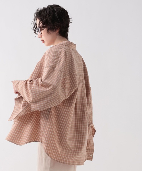 「GEORGE'S」 長袖シャツ FREE ネイビー レディース_画像8