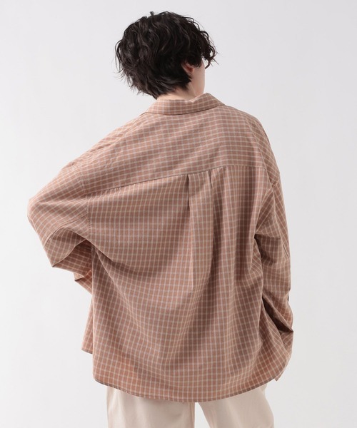 「GEORGE'S」 長袖シャツ FREE ネイビー レディース_画像9