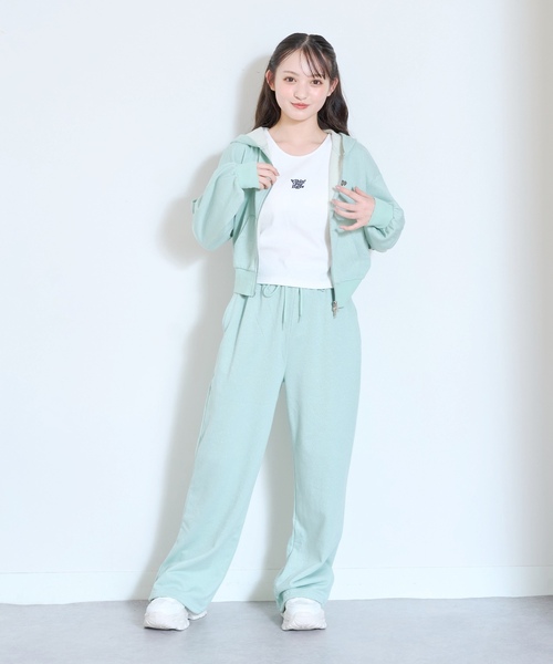 ワンピース 「LTXC」ラメキラダブルジップパーカ ロングパンツセットアップ キッズ 子供服 女の子 | LOVETOXIC | 04
