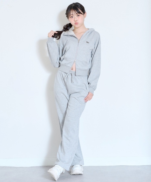 ワンピース 「LTXC」ラメキラダブルジップパーカ ロングパンツセットアップ キッズ 子供服 女の子 | LOVETOXIC | 07