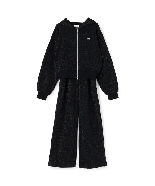 ワンピース 「LTXC」ラメキラダブルジップパーカ ロングパンツセットアップ キッズ 子供服 女の子 | LOVETOXIC | 14