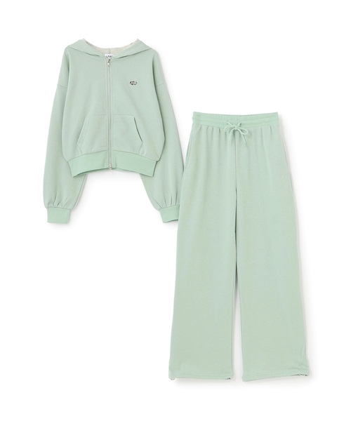 ワンピース 「LTXC」ラメキラダブルジップパーカ ロングパンツセットアップ キッズ 子供服 女の子 | LOVETOXIC | 17