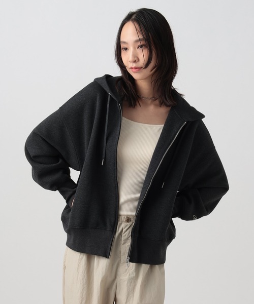 BAYFLOW（ベイフロー） パーカー 「着丈が選べる2サイズ」クレープ 
