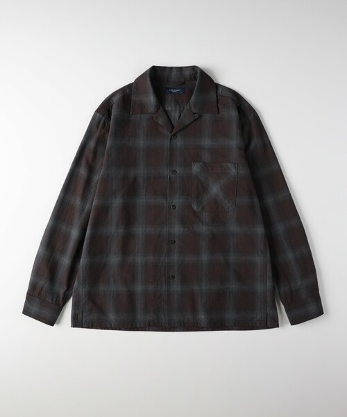 BACK NUMBER シャツ オンブレチェックシャツ メンズ : ZOZOTOWN Yahoo